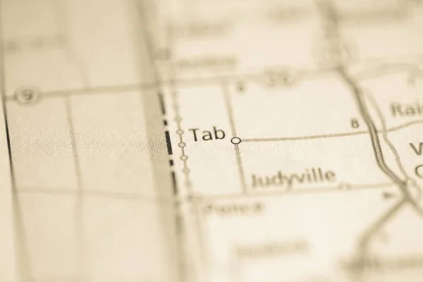 Tab Indiana Usa Interactieve Kaart — Stockfoto