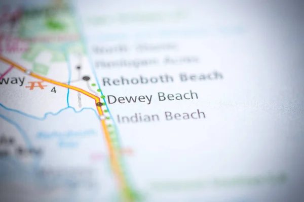 Dewey Beach Delaware Usa Mapa — Foto de Stock