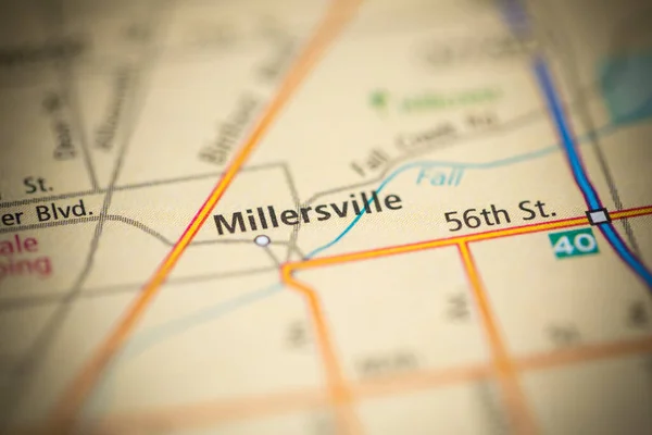 Millersville Indiana Usa Mapa — Foto de Stock