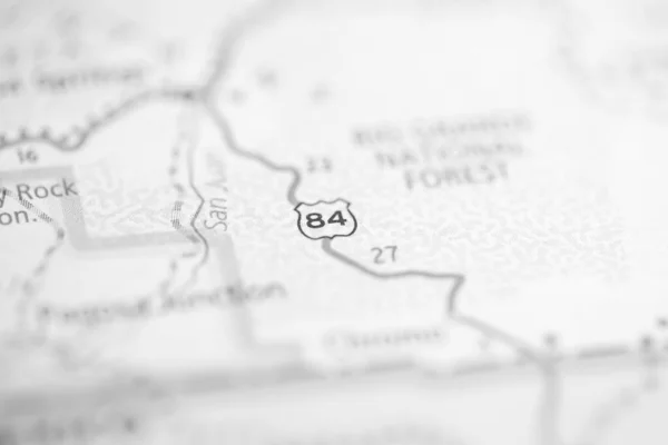 84号線 コロラド州 地図上のアメリカ — ストック写真