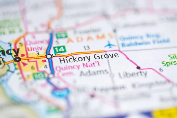 Hickory Grove Illinois Eua Mapa — Fotografia de Stock