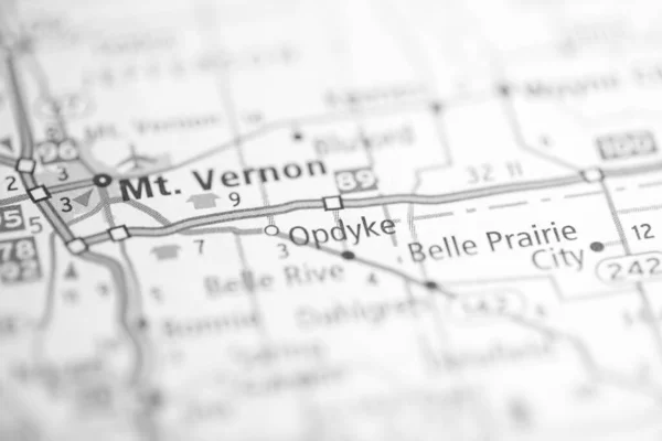 Opdyke Illinois Usa Map — Stock Photo, Image