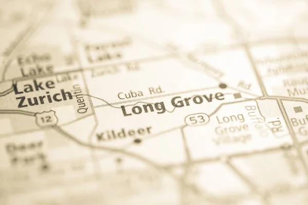 Long Grove. Illinois. USA on the map