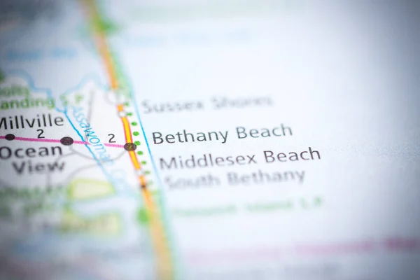 Bethany Beach Delaware Ben Usa Interaktív Térképen — Stock Fotó