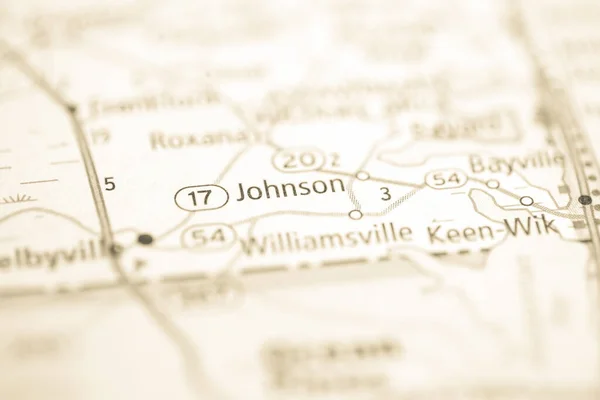 Johnson Delaware États Unis Sur Carte — Photo