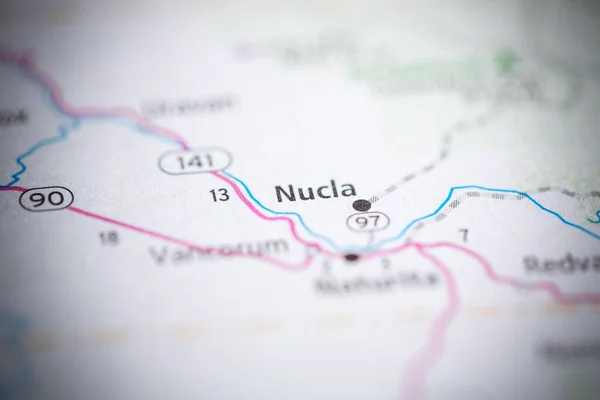 ヌクラだ コロラド州 地図上のアメリカ — ストック写真