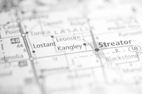 Kangley Illinois Usa Map — Stock Photo, Image