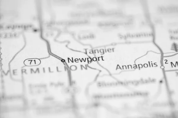 Newport Indiana Usa Mapa —  Fotos de Stock