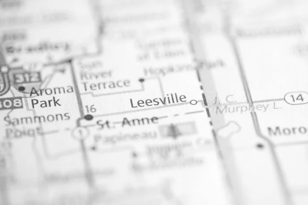 Leesville Illinois Usa Interactieve Kaart — Stockfoto