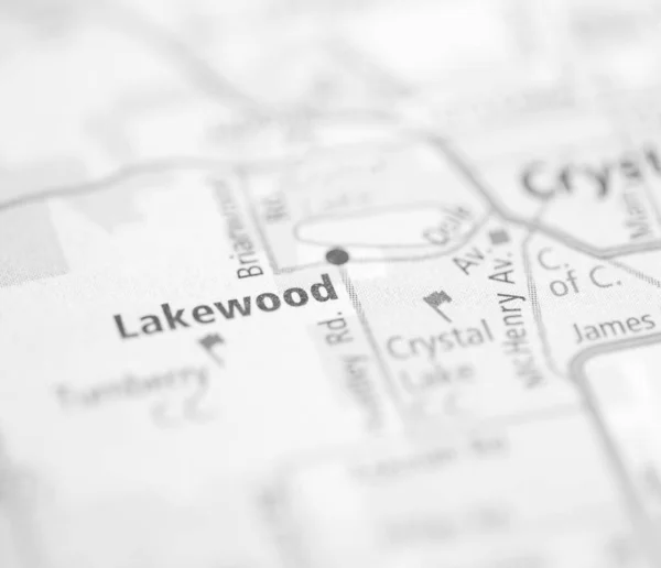 Lakewood Illinois Usa Mapa —  Fotos de Stock