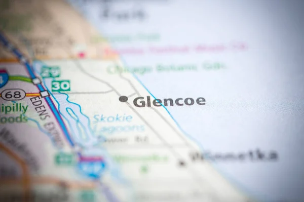 Glencoe. Illinois. USA on the map