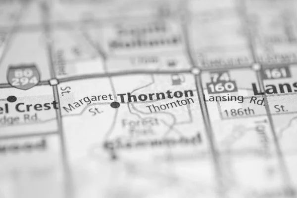 Thornton Chicago Illinois Usa Mapa — Foto de Stock