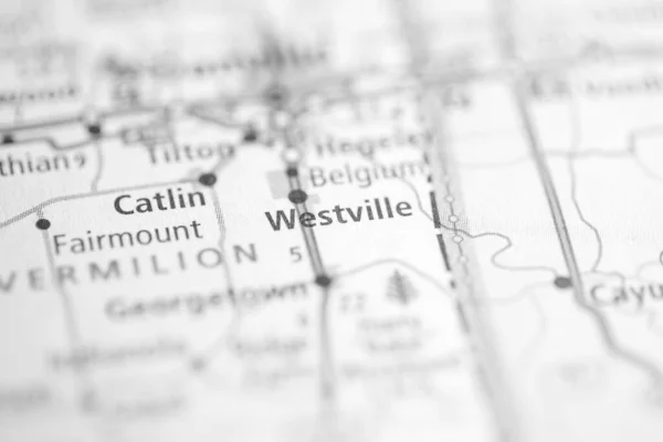 Westville Illinois Usa Interactieve Kaart — Stockfoto