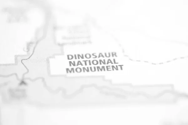 Dinosaurus Nationaal Monument Colorado Usa Interactieve Kaart — Stockfoto