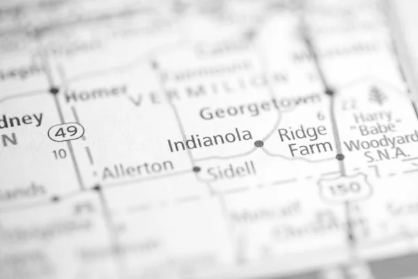 Stad Illinois Usa Interactieve Kaart — Stockfoto