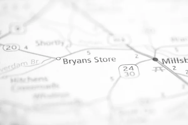 Bryans Store. Delaware. USA on the map