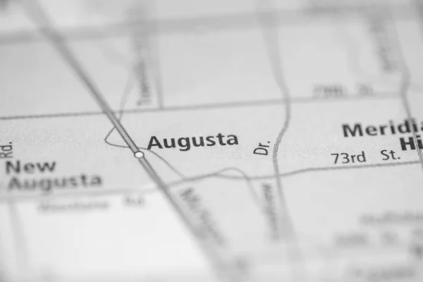 Augusta Indiana Usa Map — Stock Photo, Image