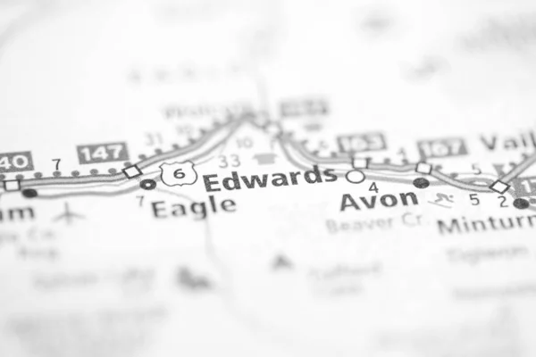 Edwards Colorado États Unis Sur Carte — Photo
