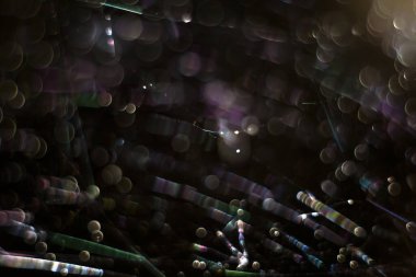 Ağ 'ın soyut ışık ve renk efektleri, optik illüzyonlar ve makro dünyalar.