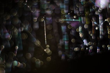 Ağ 'ın soyut ışık ve renk efektleri, optik illüzyonlar ve makro dünyalar.