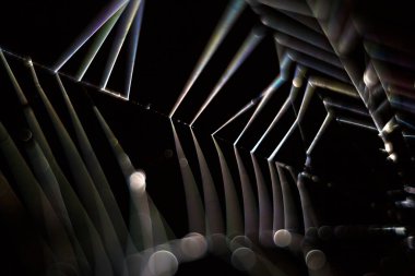 Ağ 'ın soyut ışık ve renk efektleri, optik illüzyonlar ve makro dünyalar.