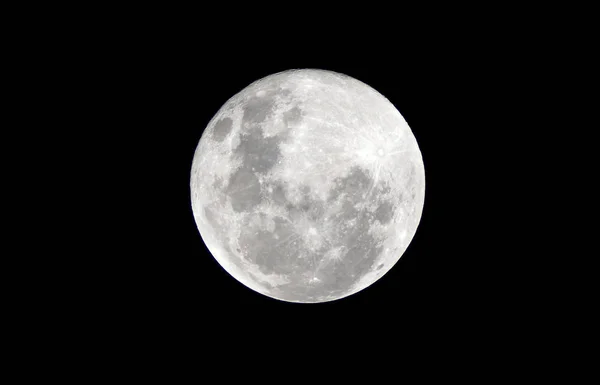 Luna Llena Sobre Fondo Oscuro — Foto de Stock