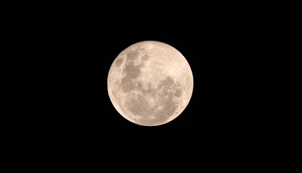 Luna Llena Sobre Fondo Oscuro —  Fotos de Stock