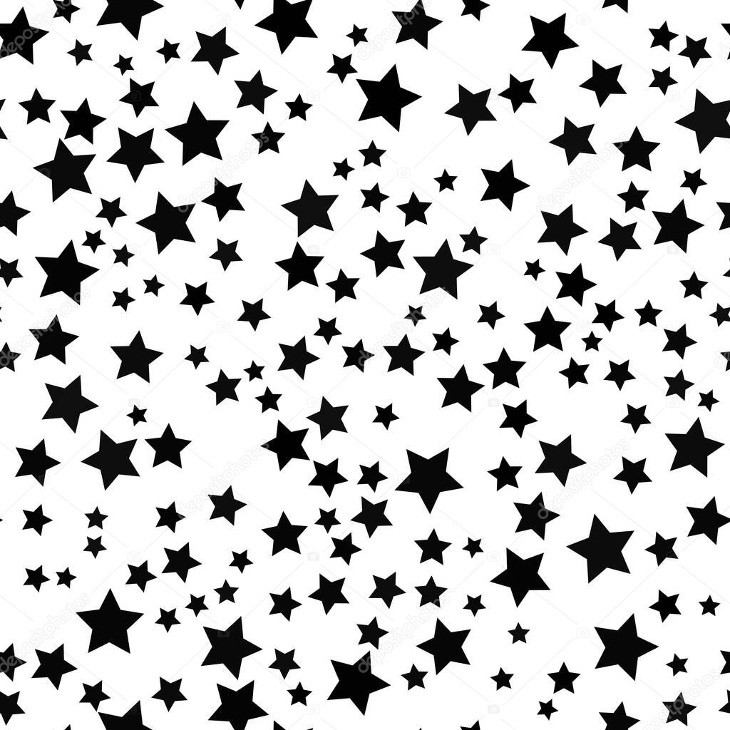 Star background. Seamless pattern with stars.