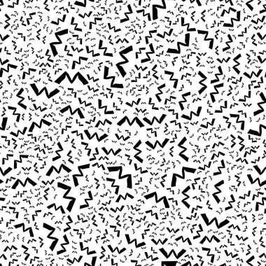 Siyah ve beyaz, soyut, pürüzsüz desen. Moda stili vektör dokusu.