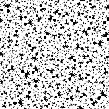 Siyah ve beyaz, soyut, pürüzsüz desen. Moda stili vektör dokusu.