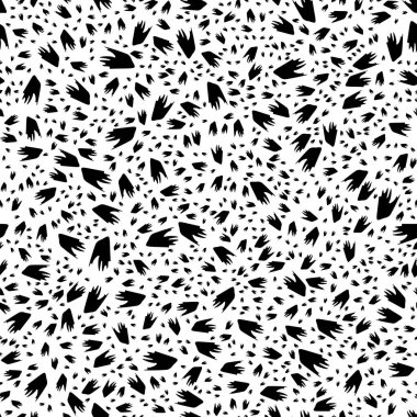 Siyah ve beyaz, soyut, pürüzsüz desen. Moda stili vektör dokusu.