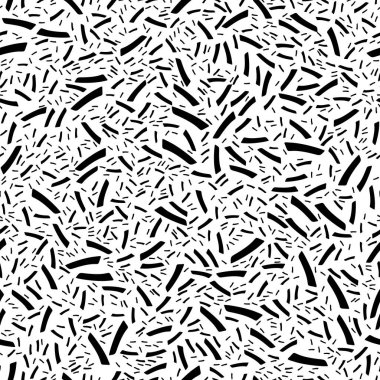 Siyah ve beyaz, soyut, pürüzsüz desen. Moda stili vektör dokusu.