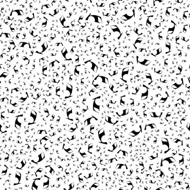 Siyah ve beyaz, soyut, pürüzsüz desen. Moda stili vektör dokusu.