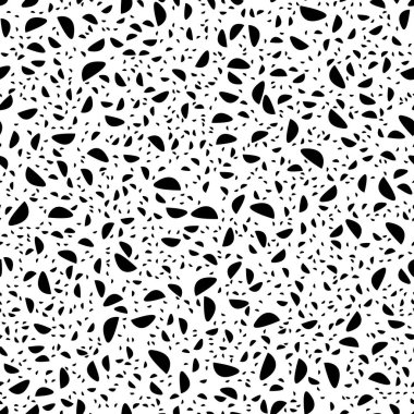 Siyah ve beyaz, soyut, pürüzsüz desen. Moda stili vektör dokusu.