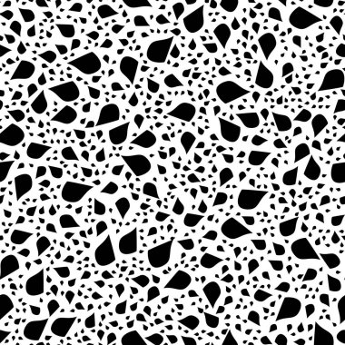 Siyah ve beyaz, soyut, pürüzsüz desen. Moda stili vektör dokusu.