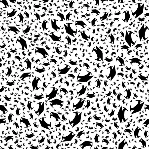 Patrón Abstracto Sin Costura Blanco Negro Moda Elegante Textura Vectorial — Vector de stock