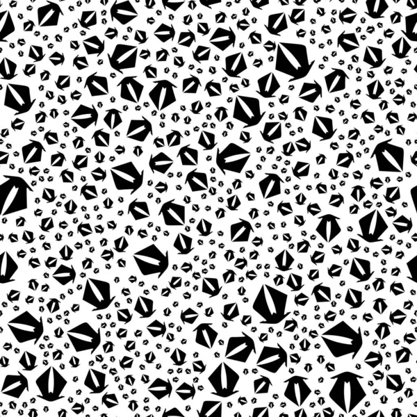 Patrón Abstracto Sin Costura Blanco Negro Moda Elegante Textura Vectorial — Vector de stock