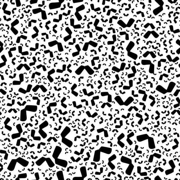 Patrón Abstracto Sin Costura Blanco Negro Moda Elegante Textura Vectorial — Vector de stock