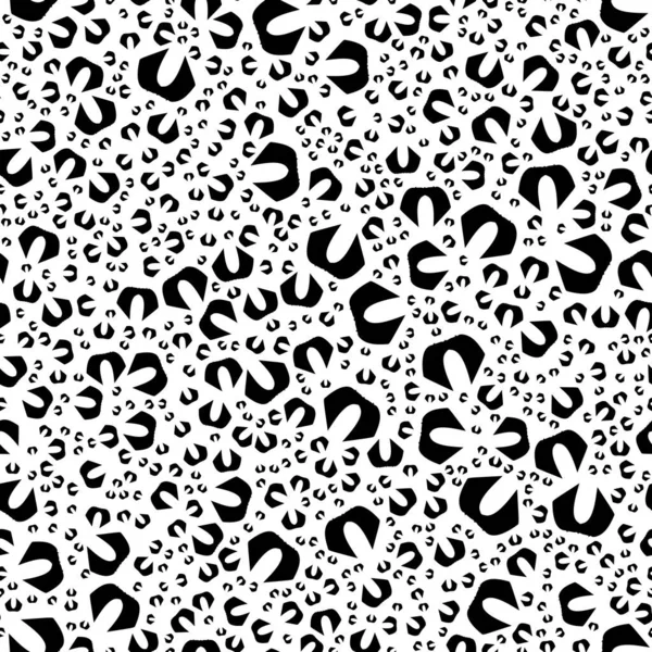 Patrón Abstracto Sin Costura Blanco Negro Moda Elegante Textura Vectorial — Vector de stock