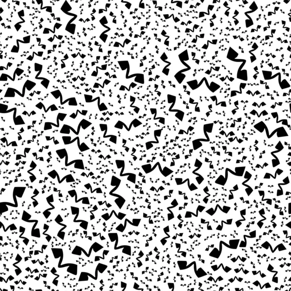 Patrón Abstracto Sin Costura Blanco Negro Moda Elegante Textura Vectorial — Vector de stock