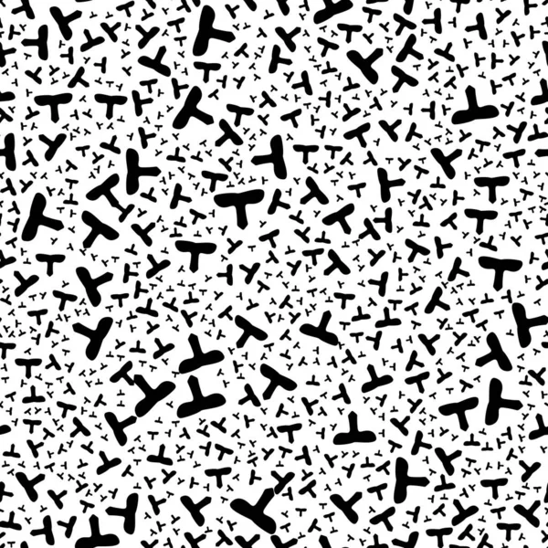 Patrón Abstracto Sin Costura Blanco Negro Moda Elegante Textura Vectorial — Vector de stock