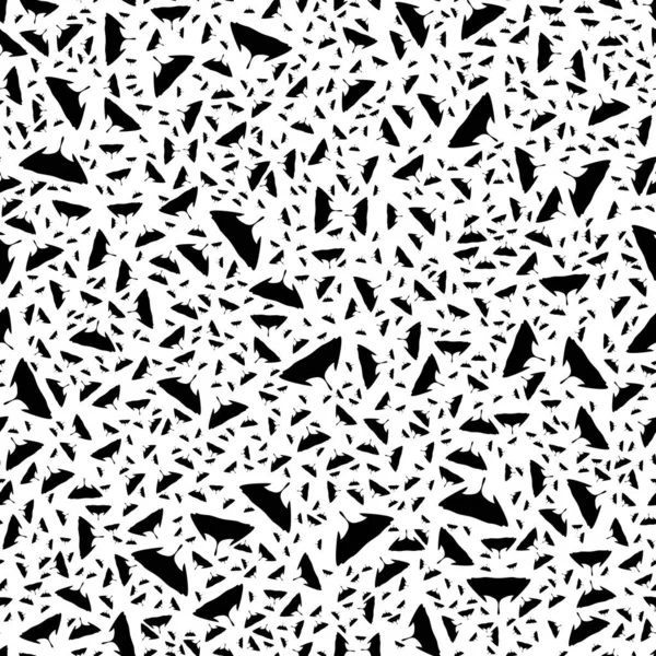 Schwarz Weiße Abstrakte Nahtlose Muster Mode Stilvolle Vektor Textur — Stockvektor