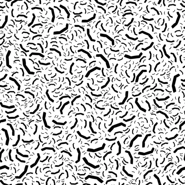 Patrón Abstracto Sin Costura Blanco Negro Moda Elegante Textura Vectorial — Vector de stock