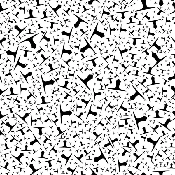 Patrón Abstracto Sin Costura Blanco Negro Moda Elegante Textura Vectorial — Vector de stock