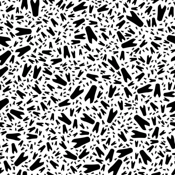 Modèle Abstrait Sans Couture Noir Blanc Mode Texture Vectorielle Élégante — Image vectorielle