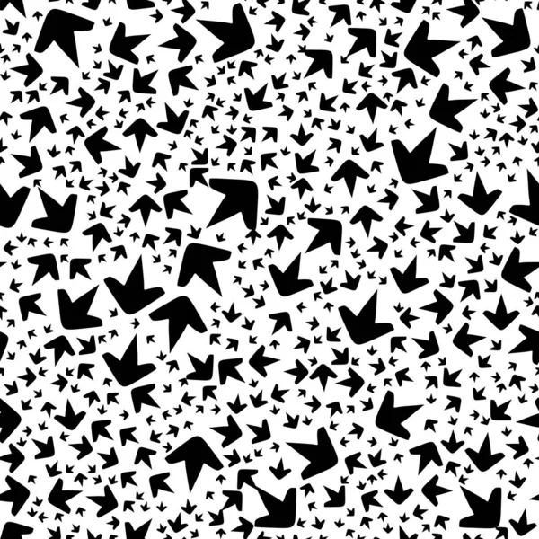 Patrón Abstracto Sin Costura Blanco Negro Moda Elegante Textura Vectorial — Vector de stock