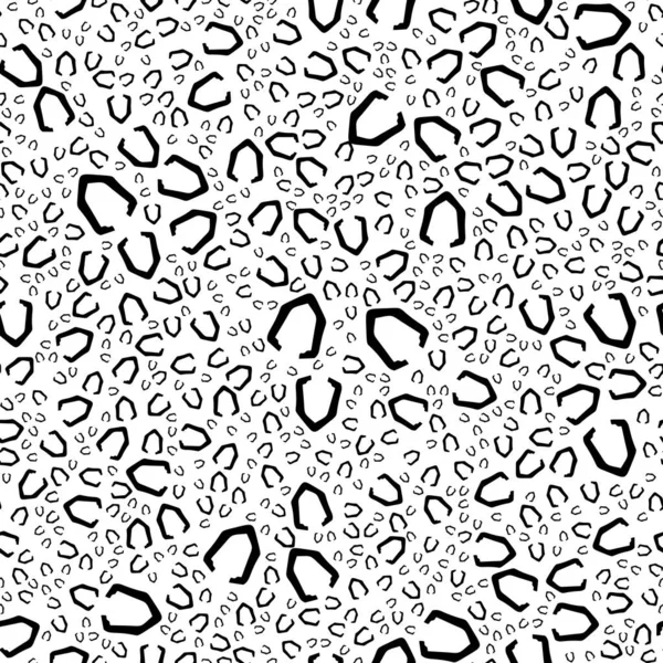 Patrón Abstracto Sin Costura Blanco Negro Moda Elegante Textura Vectorial — Vector de stock