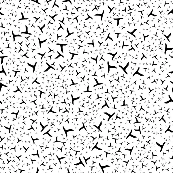 Patrón Abstracto Sin Costura Blanco Negro Moda Elegante Textura Vectorial — Vector de stock