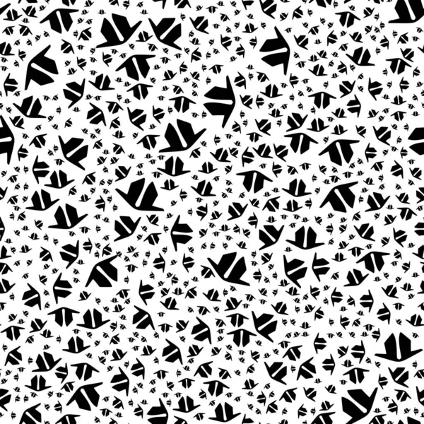 Patrón Abstracto Sin Costura Blanco Negro Moda Elegante Textura Vectorial — Vector de stock