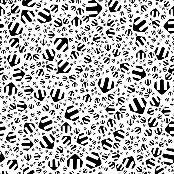 Patrón Abstracto Sin Costura Blanco Negro Moda Elegante Textura Vectorial — Vector de stock